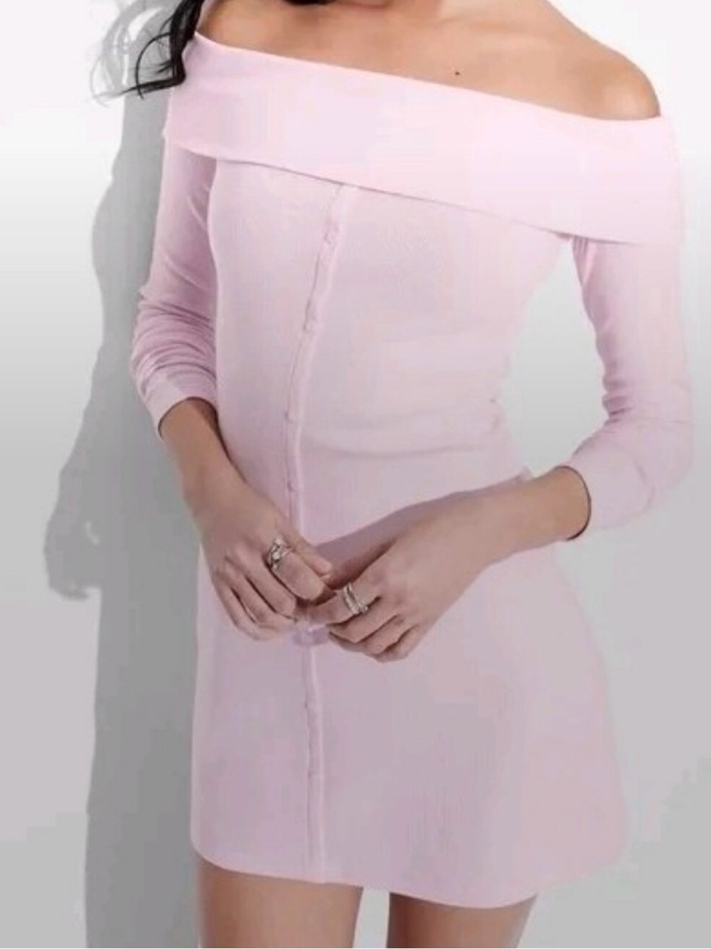 5/$25 Wild Fable Off-Shoulder Button-Down Dress